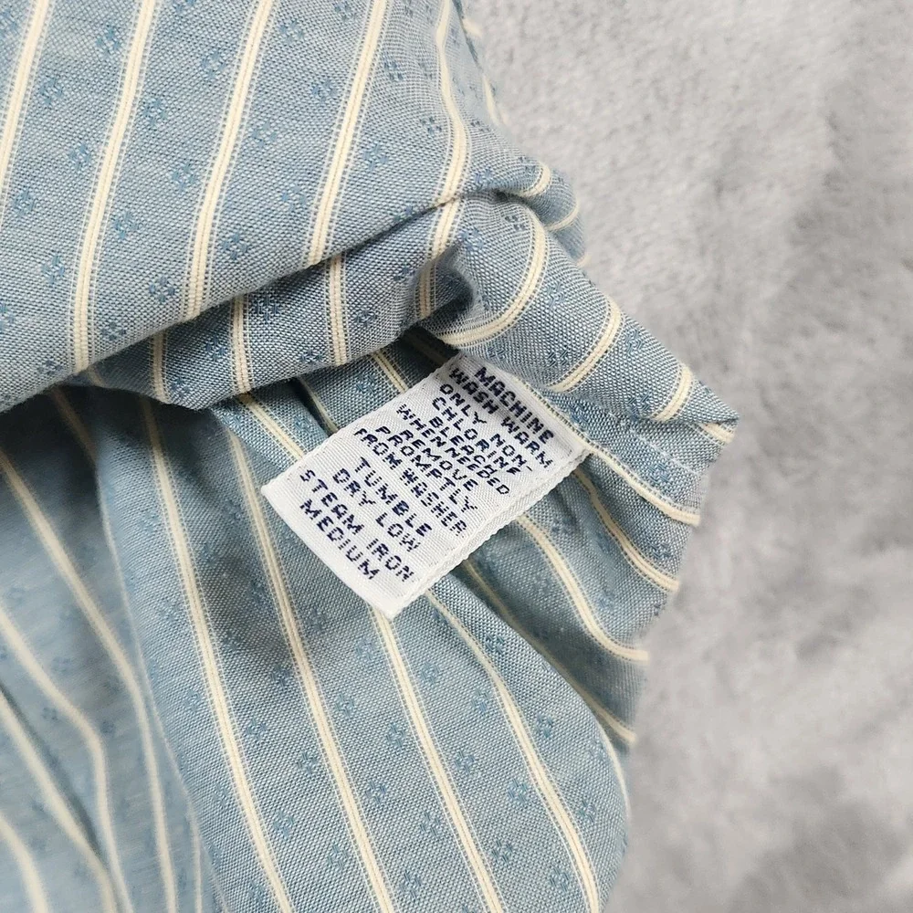 Polo Ralph‎ Lauren Merrin Shirt Mens XL Blue Geometric Button Up Preppy Vintage
